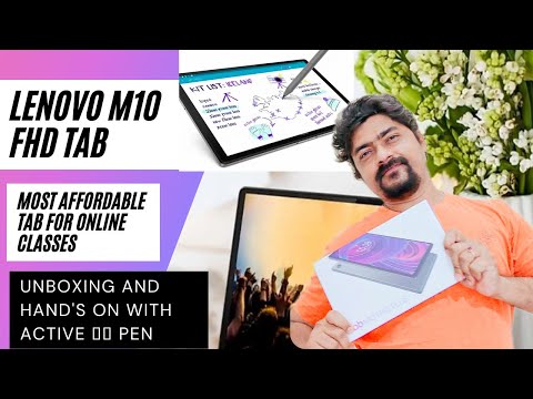 Lenovo M10 FHD plus most affordable tablet for online classes- Unboxing affairs and hands on 🔥🔥🔥