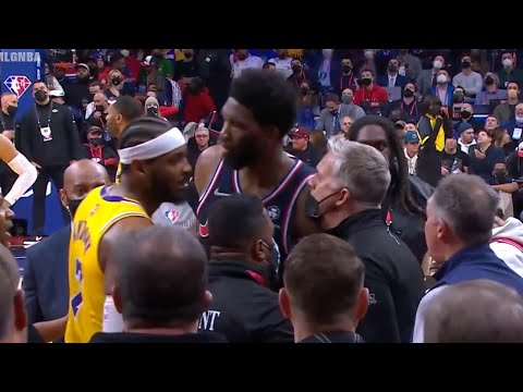 Carmelo tryna fight 76ers fans after they talked sh*t!