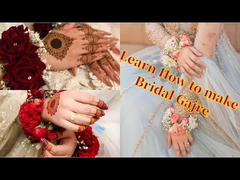 Step by Step How To Make Bridal Gajra || Gajre || fresh flower bracelet