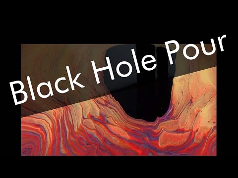 Acrylic Pouring Black Hole - Red Giant - Inspired By Tiktus Color Art