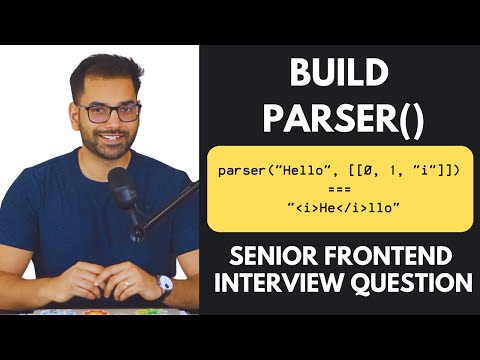 Create Parser For Rich Text Editor - Senior Frontend Engineer Interview Question
