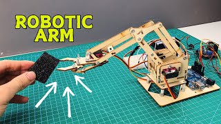 Build a 4 DOF Robotic Arm with Arduino | Servo + Joystick Control