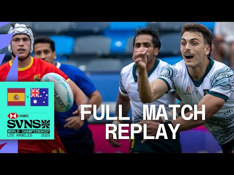 Jaw-Dropping Finish in LAX 😱 | Australia v Spain | HSBC SVNS Los Angeles 2025 | Full Match Replay