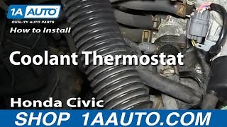 How To Install Replace Coolant Thermostat 1992-1998 Honda Civic 1.6L