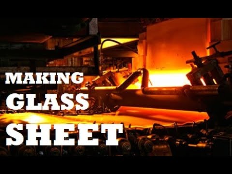 Amazing Float Glass Production Processglass glass    #glass