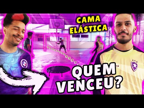 DESAFIO DA CAMA ELÁSTICA COM JOGADOR PROFISSIONAL