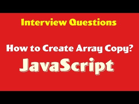How To Copy An Array Javascript Interview Question