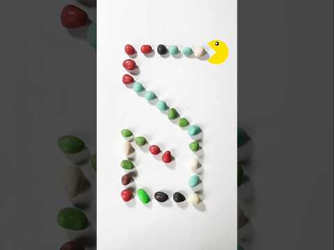 #GreedyPacman Chomps the Rainbow Trail! Can He Finish the Zigzag Path? #ColorRun #FunMaze