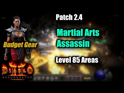 Budget Martial Arts Assassin farming level 85 Areas - PTR 2.4 Diablo 2 Resurrected