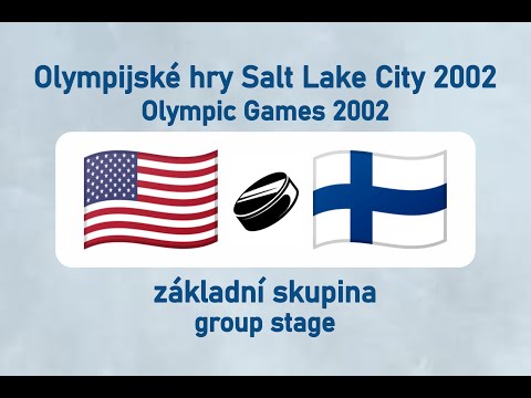OH Salt Lake City 2002, lední hokej, USA-FIN (základní skupina)