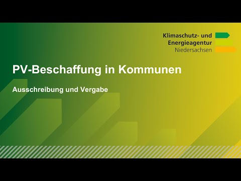 PV Beschaffung in Kommunen: Ausschreibung und Vergabe