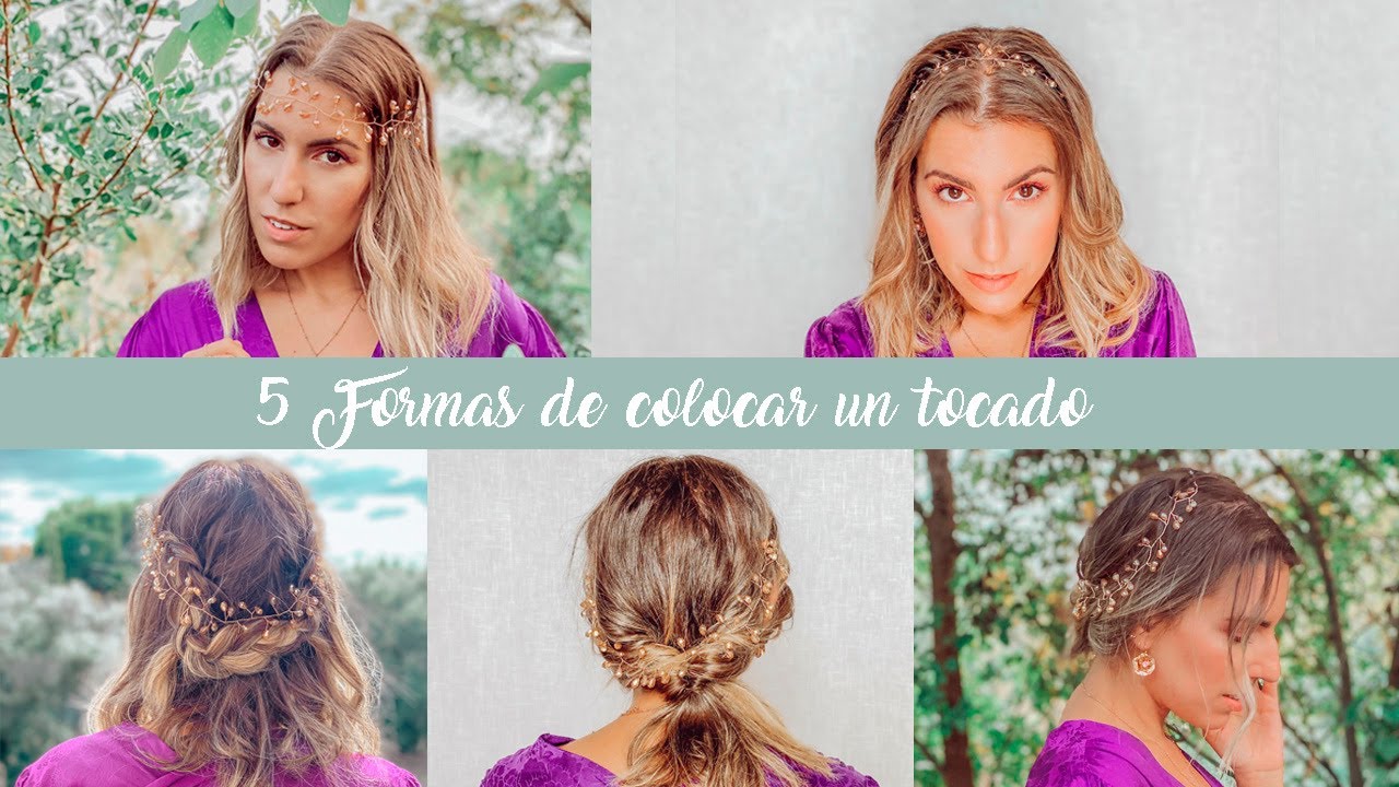 5 peinados fáciles y elegantes llevando un tocado | Charada