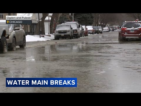 Chicago winter weather: Lake-effect snow diminishes Saturday; water main breaks in city