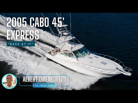 Cabo 45 Express CAT powered video