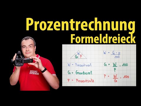 Prozentrechnung - Formeldreieck - Formeln sicher und einfach notieren | Lehrerschmidt