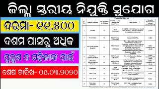 Samagra Sikhya latest job in odisha. Male and Female Apply this Job