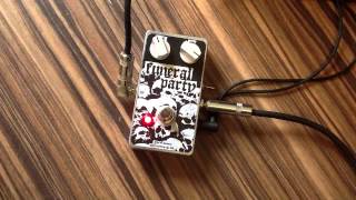 Video thumbnail for FUNERAL PARTY distortion/fuzz pedal - Nine of Swords Effects - Handcrafted in the UK by Jonathan Wesson