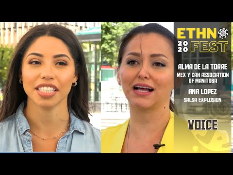ALMA DE LA TORRE and ANA LOPEZ. Mex Y Can Association of Manitoba/Salsa Explosion. Ethno Fest 2020