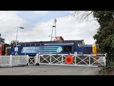 DRS 37405 thrashes away from Cantley - 2J80