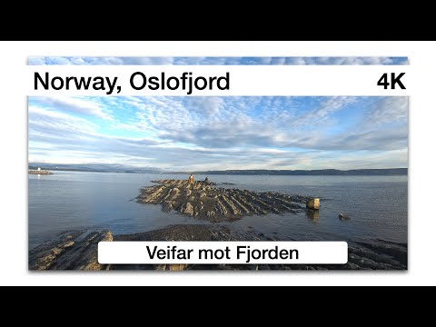 Virtual Walk from Heggedal to Vollen over Sjøstrand (Asker, Norway) 4k