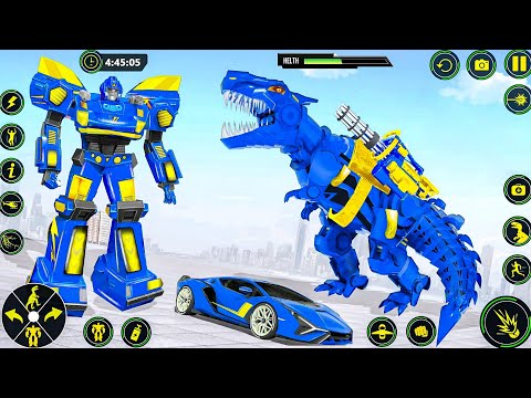Dino Robot Transformation Jet Bike Car Dinosaur Robot Game Fight 😲 - Android Gameplay