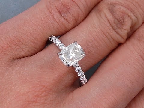 2.00 ctw Cushion Cut Diamond Engagement Ring - BigDiamondsUSA