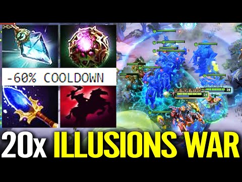 OMG 20x Illusion Wars!!? -60% CD Aghanim's Scepter Chaos Knight MOST CANCER Dota 2 Pro Carry Guide