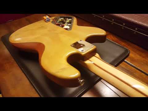 RARE 1985 Vintage Wal Mk1 MkI Custom UK British Bass Natural Canadian Maple Burl, Brazilian Mahogany image 21