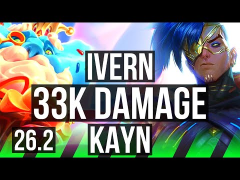 IVERN vs KAYN (JGL) | Good KDA: 6/1/24, 33K damage | TR Grandmaster | 26.2