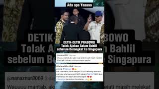 Download lagu DETIK DETIK PRABOWO Tolak Ajakan Salam Bahlil  sebelum Berangkat ke Singapura mp3