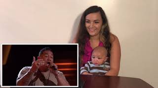 (Maria'&Kyrie Reacts)The Voice 2017 Blind Audition - Esera Tuaolo: "Rise Up"