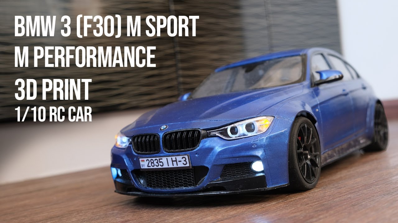 B M W 3 f30 with M performance package - RC Car Body 3D Print Model