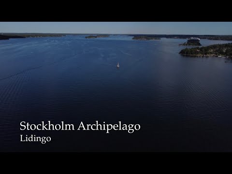 Stockholm Archipelago, Sweden, July 2022 - Drone video 4k