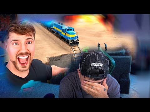 Westcol reacts to Mr Beast by destroying a giant train