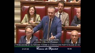 MOLINARI: “L'OBIETTIVO FINALE DEL NOSTRO MOVIMENTO È TRASFORMARE L'ITALIA IN UNO STATO FEDERALE”