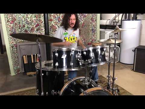 Ludwig S/L and Rocker II Five Piece Kit (‘80s) with Acrolite Snare Drum (1970) - Andrew Kahl