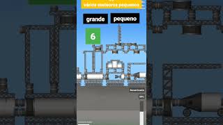 meteoro grande vs meteoro pequeno vs colônia. #sfs #vs #viral