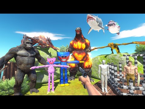 FPS Avatar in Jurassic Park Rescues and Hunting Godzilla, King Kong - Animal Revolt Battle Simulator