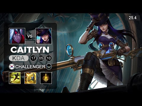 Caitlyn vs Varus ADC - KR Challenger - Patch 25.4 Season 15