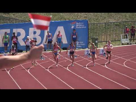 100m [Ž], KVALIFIKACIJE, II. skupina, Čerina - Prvenstvo Balkana za mlađe juniore i juniorke 2021