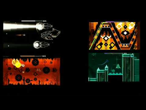 Fusion Z Old vs Fusion Z 1.9 vs Molten gear vs SUBVERSIVE [EPIC EXTREME DEMONS BATTLE]