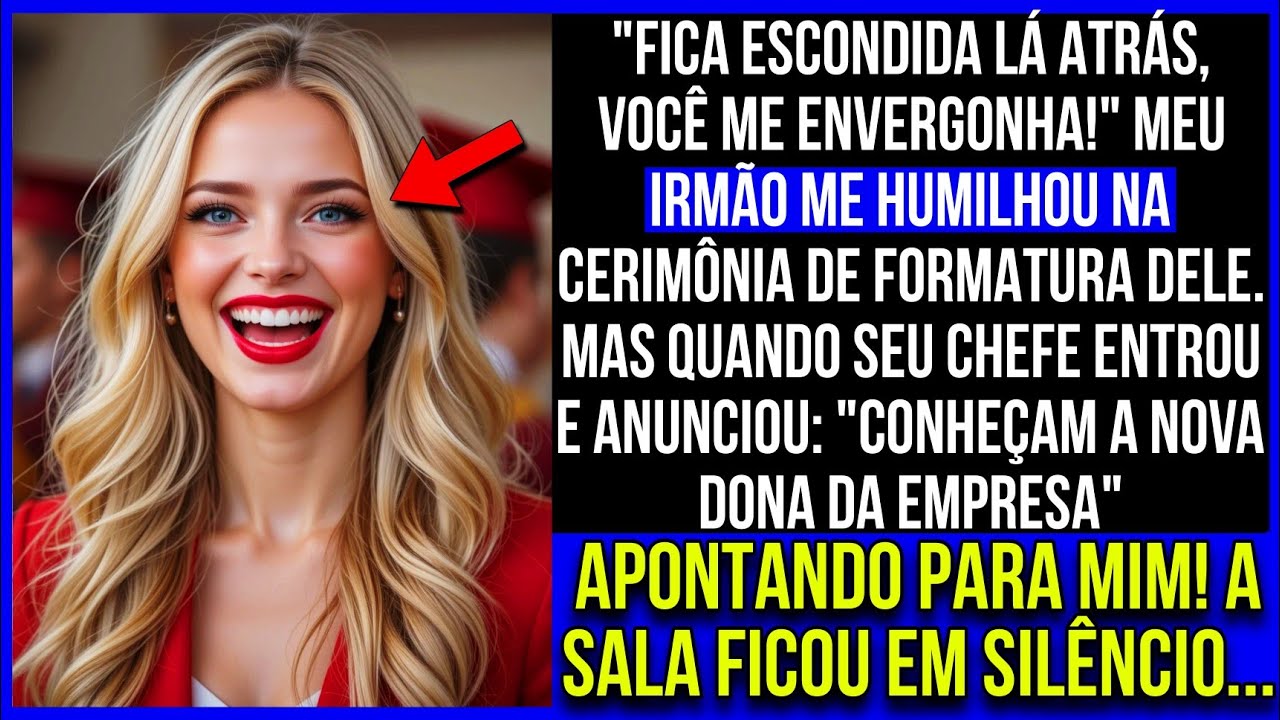 Na cerimônia de premiação do meu irmão, me disseram para ficar longe. O chefe dele chamou meu nome!