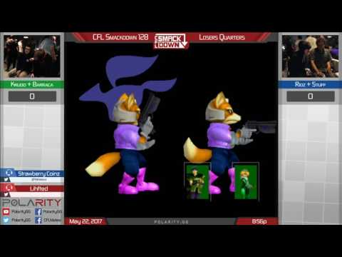 CFL Smackdown 128 Melee - Krudo + Barraca vs Ridz + Stuff - Doubles Losers Quarters