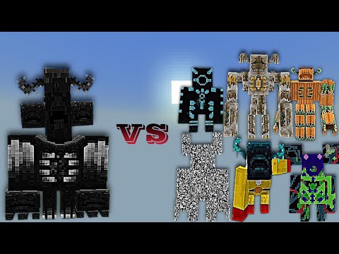 Insane Warden Showdown! Distorted vs Weird Wardens - Minecraft Bedrock Mob Battle
