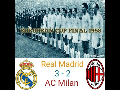 REAL MADRID vs AC MILAN | EUROPEAN CUP FINAL 1957/1958