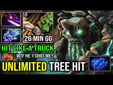 BRUTAL 7.30c Right Click Carry Tiny | Unlimited Tree Hit 26Min GG Insane Hit Like a Truck Dota 2