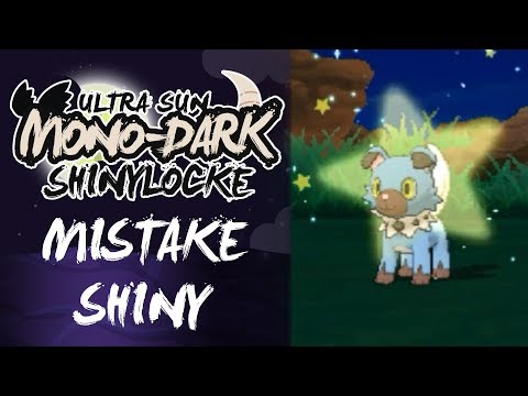 Pokémon Ultra Sun MonoDark Shiny Locke - SHINY ROCKRUFF ONLY 57 SOS ENCOUNTERS A SHINY MISTAKE