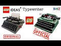 LEGO Ideas Typewriter Original Vs Official Version