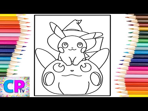 Pikachu Halloween Coloring Pages/Pokemon Coloring/Elektronomia & RUD - Memory [NCS Release]