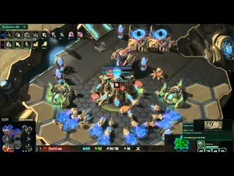 Awesome hold by Naniwa vs. Jaedong in game 3 of the RO4 at Dreamhack Stockholm 2013